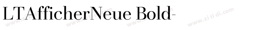 LTAfficherNeue Bold字体转换